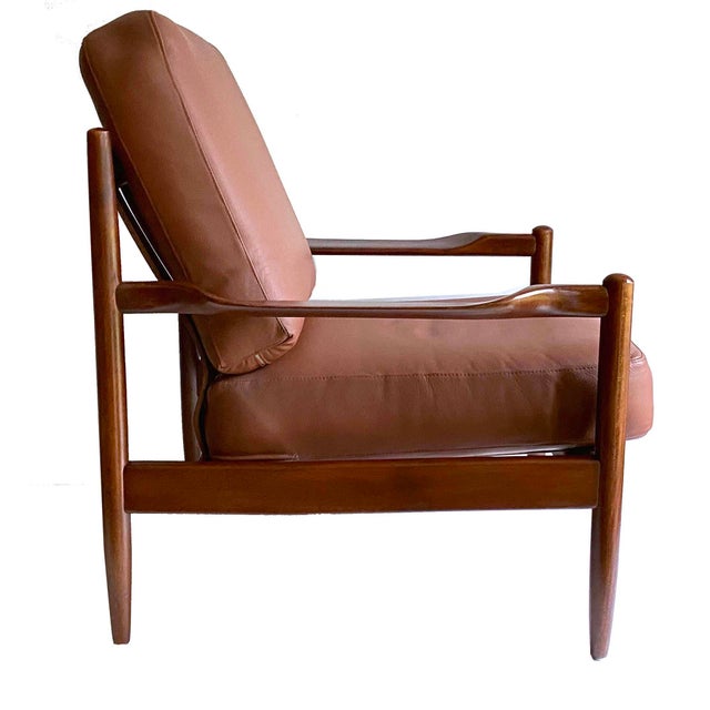 Magnus Olesen Danish Lounge Chairs in Teak and Leather from Magnus Olesen, Set of 2 For Sale - Image 4 of 18