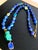 One-of-a-Kind Lapis Lazuli & Turquoise Statement Necklace | Vintage Turquoise Pendant | Artisan Bohemian Luxury Jewelry For Sale - Image 14 of 17