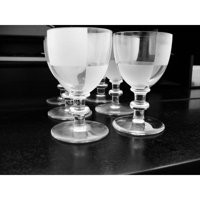 1980s 1980s Art Deco Hermes Paris Crystal Glasses - Set of 18 For Sale - Image 5 of 16