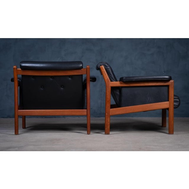 Karl-Erik Ekselius Lounge Chairs in Teak by Karl-Erik Ekselius, 1960s, Set of 2 For Sale - Image 4 of 13