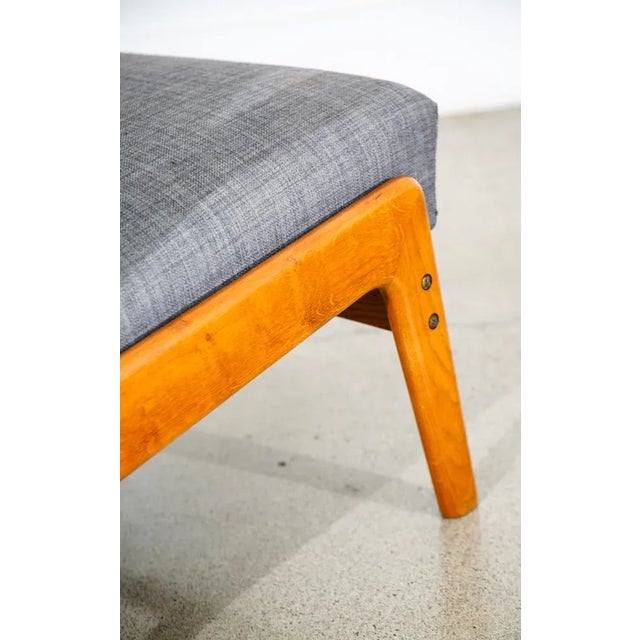 Mid Century Danish Modern Lounge Chair Recliner Christian Sorensen Teak Oak MCM For Sale - Image 10 of 12