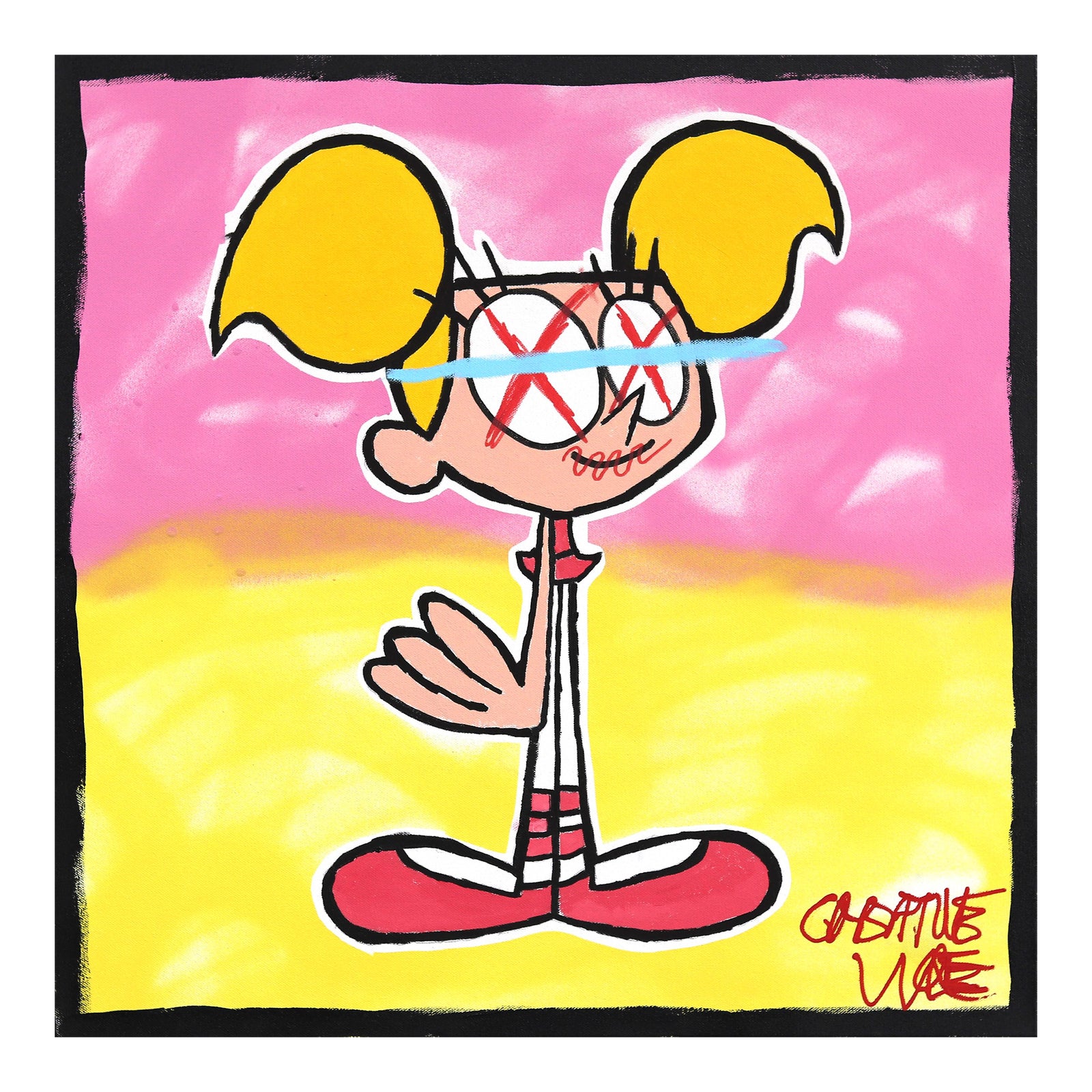 Dee - Pop Art Cartoon Inspired Character Painting on Canvas Original ...