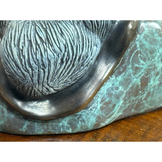 Metal Circa 1985 Sharon Spencer Bronze Sculpture of Intuit Woman, Signed + Numbered For Sale - Image 7 of 13