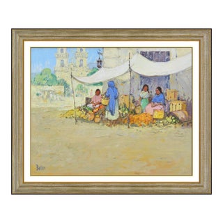 Late 20th Century Village Market, James Butler For Sale
