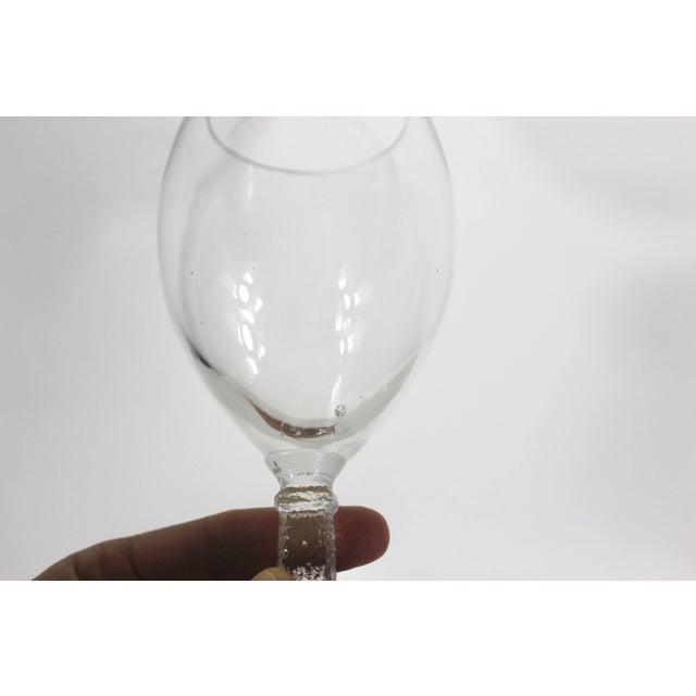Transparent Vintage Pair of Eiffel Tower Wine Glasses For Sale - Image 8 of 8