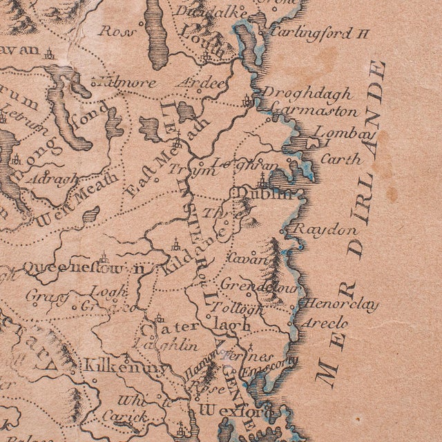 Antique Map of Ireland, French, Framed Cartography, Eire, Georgian, Circa 1780 For Sale - Image 11 of 12