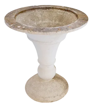 Mid-Century Modern Outdoor Stone Planter