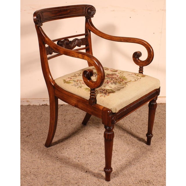 Regency Armchair in Rosewood, 1810s For Sale - Image 12 of 12