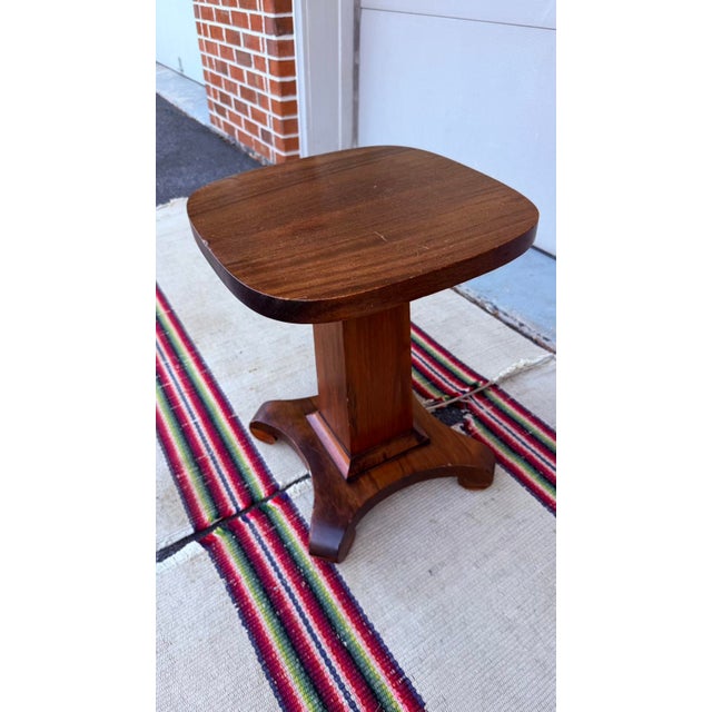1920s Vintage Mahogany Empire Revival Jardinière Stand, Circa 1920-1930 For Sale - Image 5 of 12