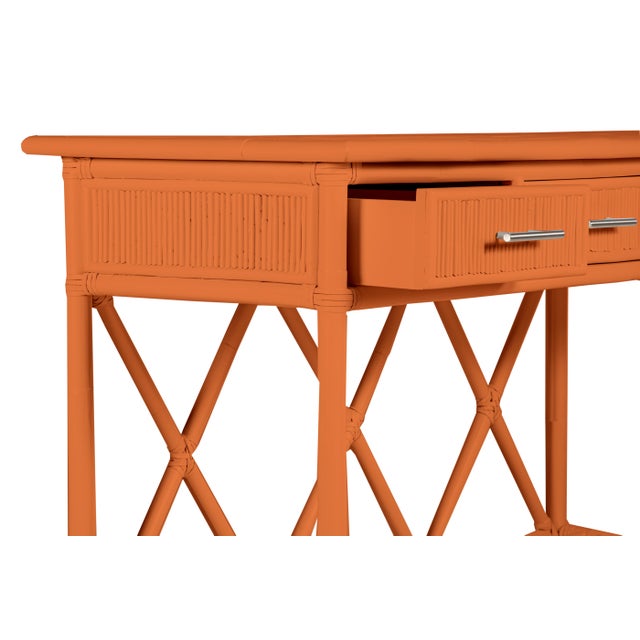 Not Yet Made - Made To Order Aruba Sideboard - Orange For Sale - Image 5 of 6