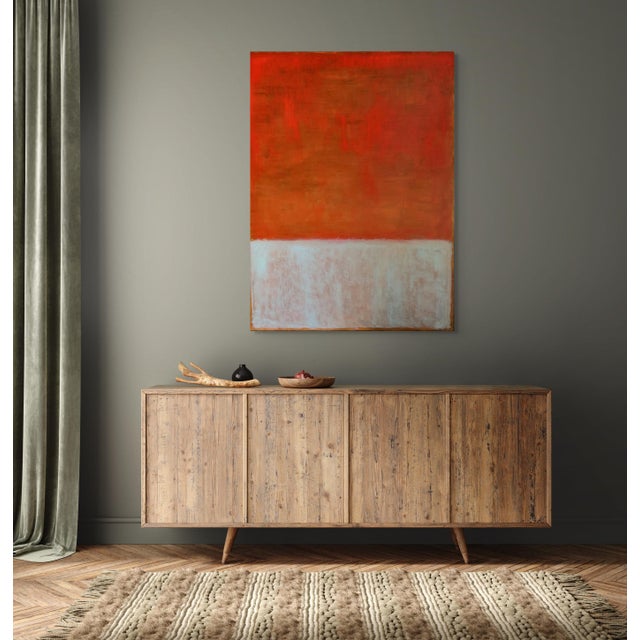 Paint "N7" Contemporary Abstract Color Field Oil Painting by Ko Bhamra For Sale - Image 7 of 13