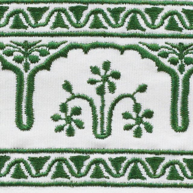 This extraordinary cotton tape features delicate embroidery that was inspired by the intricate patterning on an antique...