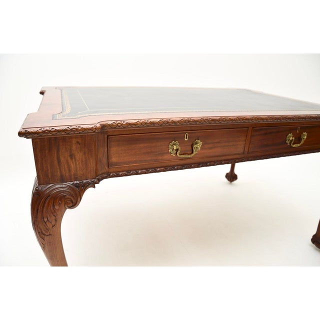 Antique Chippendale Revival Desk from Gillows, 1890s For Sale - Image 10 of 16