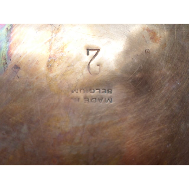 Antique Belgium Ornate Flower Design Copper Cachepot For Sale In Columbia, SC - Image 6 of 9