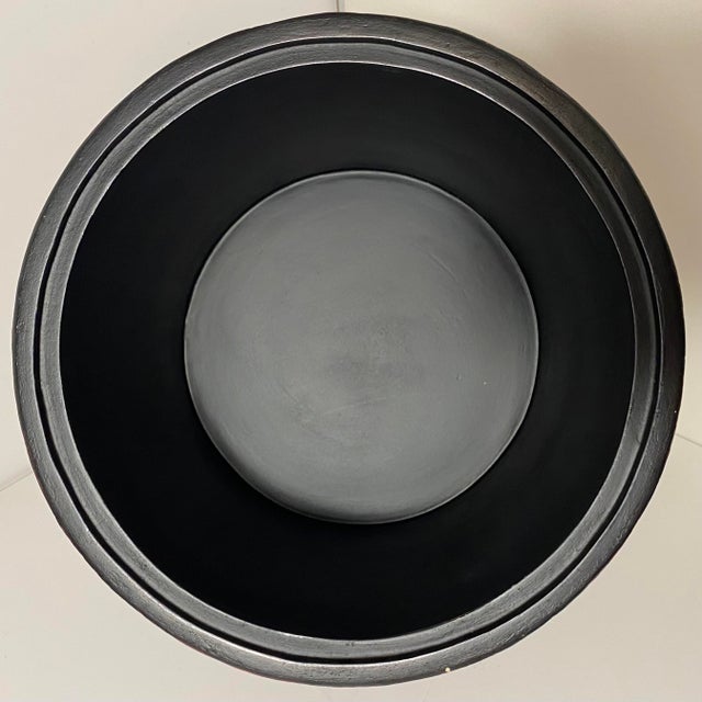 Monumental 14" Graduated Trio of Maitland-Smith Tessellated Stone Canisters - Imperial Red & Gold Leaf For Sale - Image 9 of 18