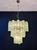 Large Three-Tier Murano Glass Tube Chandelier in Green Albaster, 1990s For Sale - Image 4 of 14