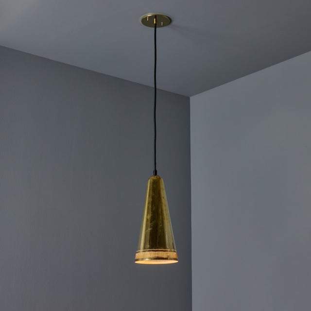 1950s Mauri Almari 'K2-48' Brass Pendant for Idman For Sale - Image 10 of 12