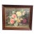 Vintage Roses Lithograph Print "Fragrance in Bloom" Wood Frame Gilt For Sale