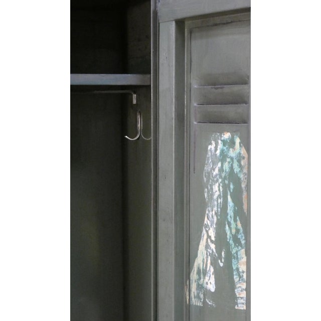 Vintage Italian Metal Military Locker from Officina Di Ricerca, 1960s For Sale - Image 9 of 17