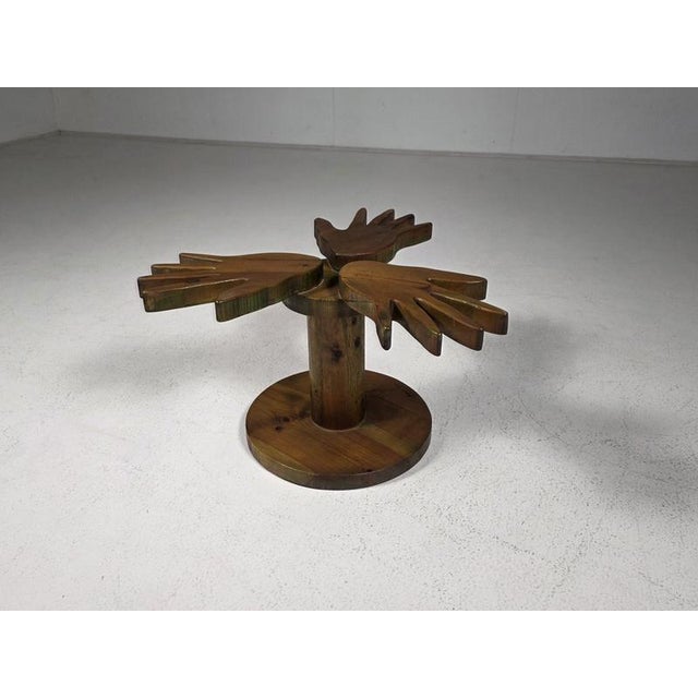 Brown Sculptural Coffee Table from Giovanni Borgarello, Italy, 1970s For Sale - Image 8 of 8