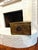 Gold Vintage Embossed Brass Clad Wood Hearth Storage Chest European Family Scene For Sale - Image 8 of 12