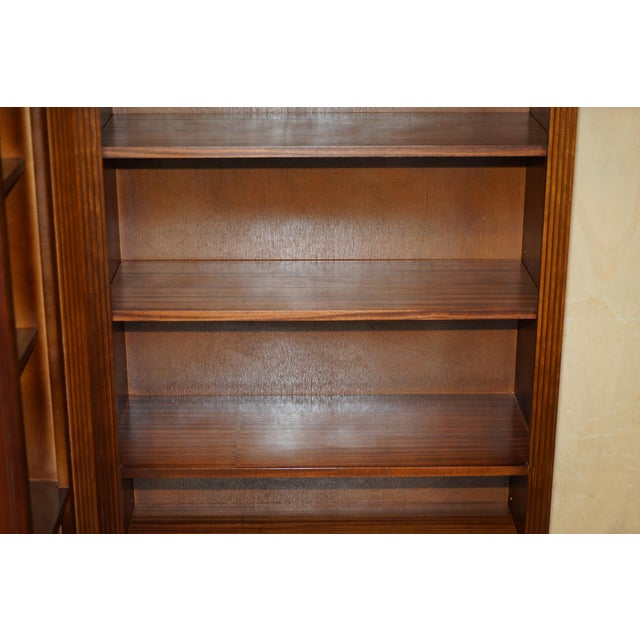 Open Library Bookcase in Flamed Hardwood For Sale - Image 11 of 18
