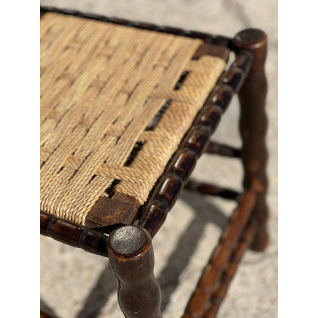 Turned Wood Spool Chairs attributed to Charles Dudouyt, 1940s, Set of 4 For Sale - Image 10 of 11