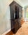 Black English Two Piece China Cabinet For Sale - Image 8 of 16