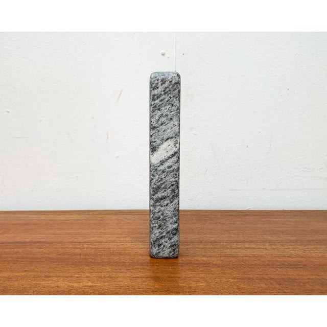 Gray Postmodern Swiss Granite Candleholder from Crea, Ticino, 1980s For Sale - Image 8 of 17