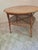 Antique American 2-Tier Woven Wicker Parlor Table With Metal Boot Feet For Sale - Image 14 of 15