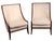 Thomasville Mid 20th Century Pr. High Style High Back Gondola Scoop Chairs For Sale - Image 4 of 14