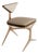 "Dino" Chair, With Bronze and Tailor Made Leather & Woven Leather For Sale