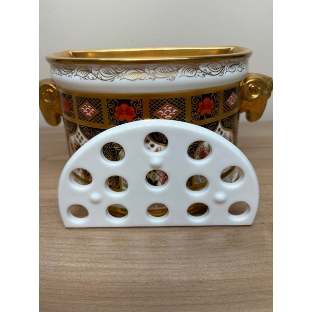 2007 Royal Crown Derby Imari Bough Pot For Sale - Image 12 of 14