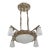 French Art Deco Chandelier by Petitot & Muller Freres 1930 France For Sale