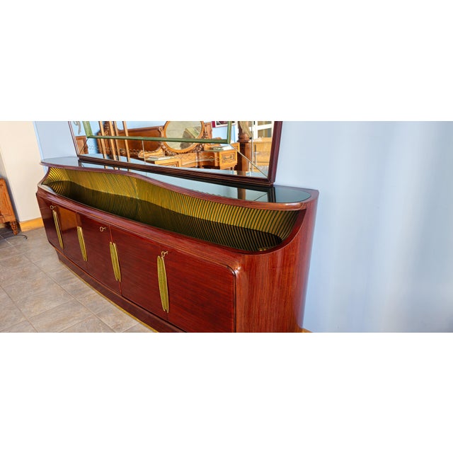 Mid-Century Italian Sideboard with Mirror from Vittorio Dassi, 1950s For Sale - Image 14 of 18