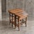 3 x nesting table / nesting set / arts and crafts / 1950s Depth / width / height / 38 x 57 x 75 35 x 47 x 74 42 x 34 x 73 cm