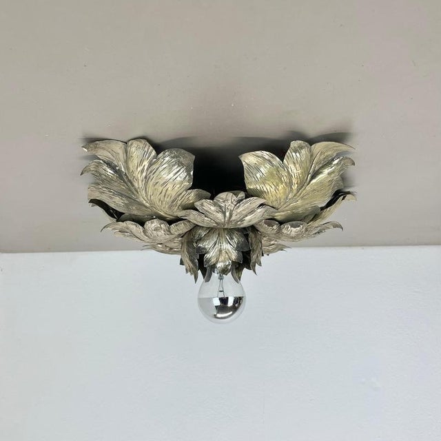 Article: ceiling light flush mount. Origin: Italy Age: 1950s This modernist light was produced in Italy in the 1950s. It...