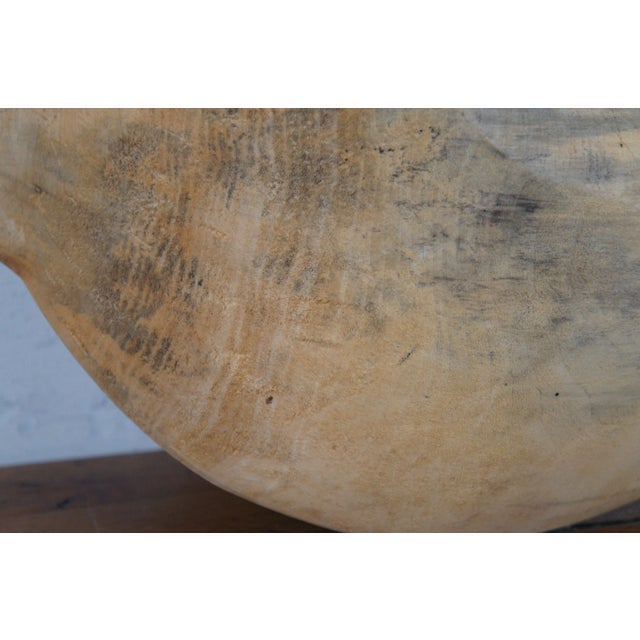 Early 20th Century Carved Wooden Trencher Dough Bowl Fruit Centerpiece Trough For Sale - Image 10 of 13