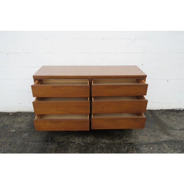 Mid Century Modern Low Dresser Bathroom Vanity For Sale - Image 4 of 12