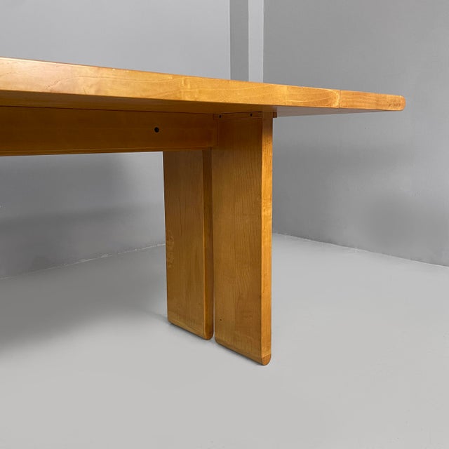 Italian Modern Rectangular Dining Table in Wood, 1980s For Sale - Image 16 of 18