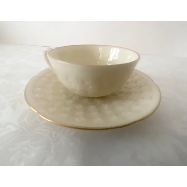 Mid 20th Century Lenox Reproduction of First Lenox Piece (#1) Designed 1889 Limited Edition Demitasse Cup & Saucer - 2 PCS Mint Condition For Sale - Image 12 of 18