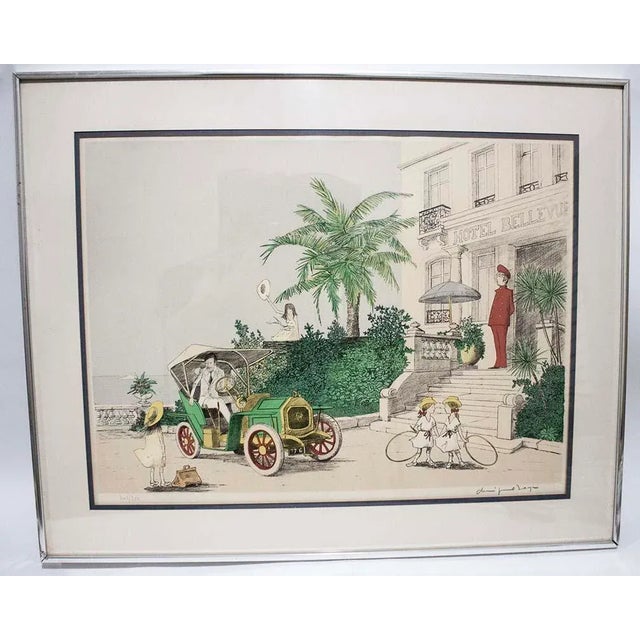 1960s Denis Paul Noyer Signed & No. By Artist, Lithograph 305/350/ Hotel Bellevue For Sale - Image 12 of 12