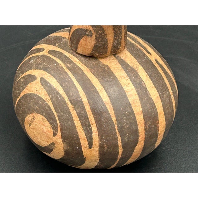 Antique West African Zoomorphic Terracotta Lidded Vessel Giraffe Antelope Niger River Valley Tribal Art For Sale - Image 10 of 10