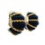 1960 Estate Blue Agate & 14k Gold Ribbed Earrings For Sale In Miami - Image 6 of 14