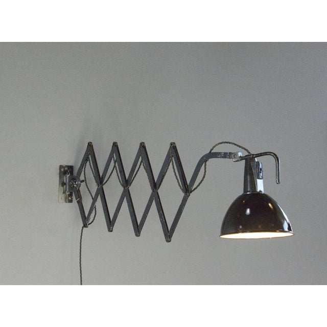 Large Scissor Lamp by Wilhelm Bader, 1930s For Sale - Image 6 of 8