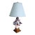 Mid 20th Century Italian Capodimonte Bouquet Lamp & Shade For Sale