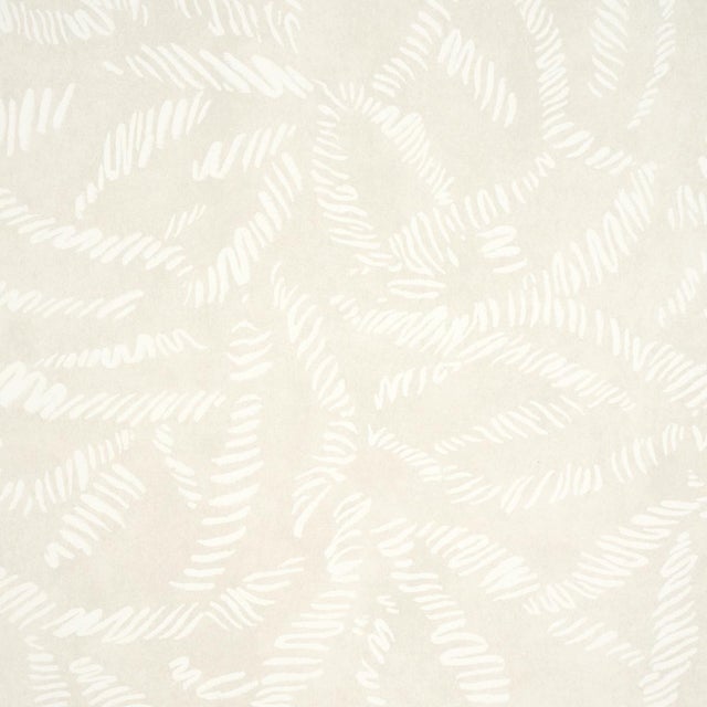 Contemporary Schumacher Leaf Bloom Wallpaper in Neutral For Sale - Image 3 of 4
