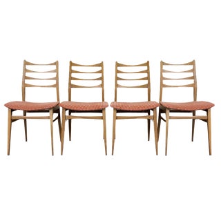 Mid-Century Danish Modern Dining Chairs, 1970s, Set of 4 For Sale