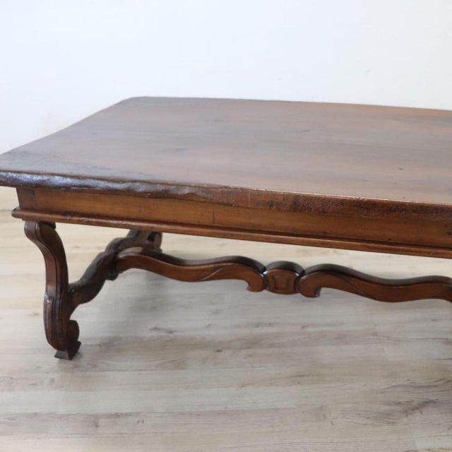 Brown Early 20th Century Coffee Table in Walnut For Sale - Image 8 of 13