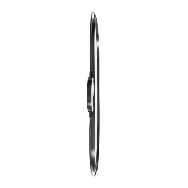 Kenneth Ludwig Chicago Janik Stainless Steel Double Vanity Mirror- Brushed Black For Sale - Image 4 of 9